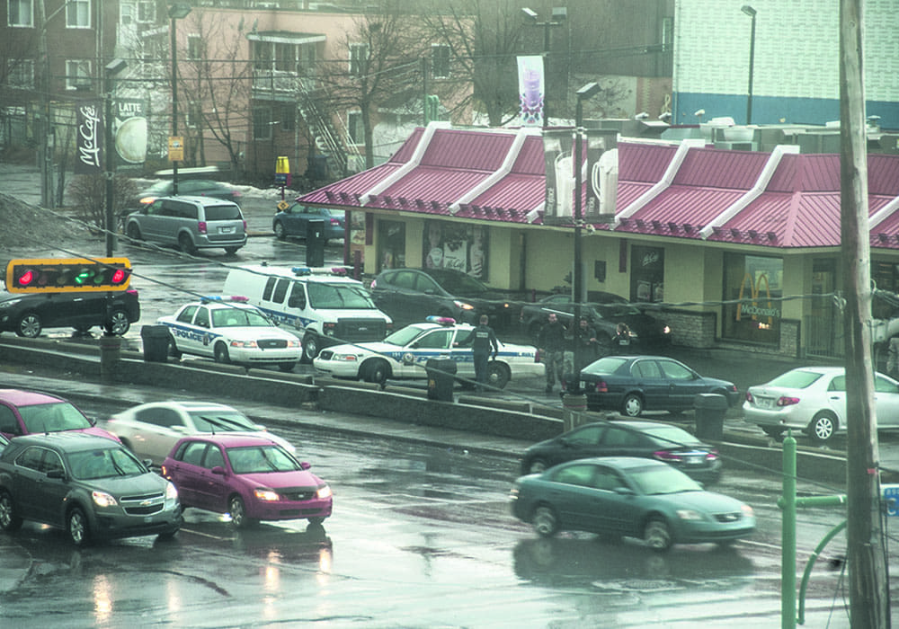 Laval Police operation in progress.