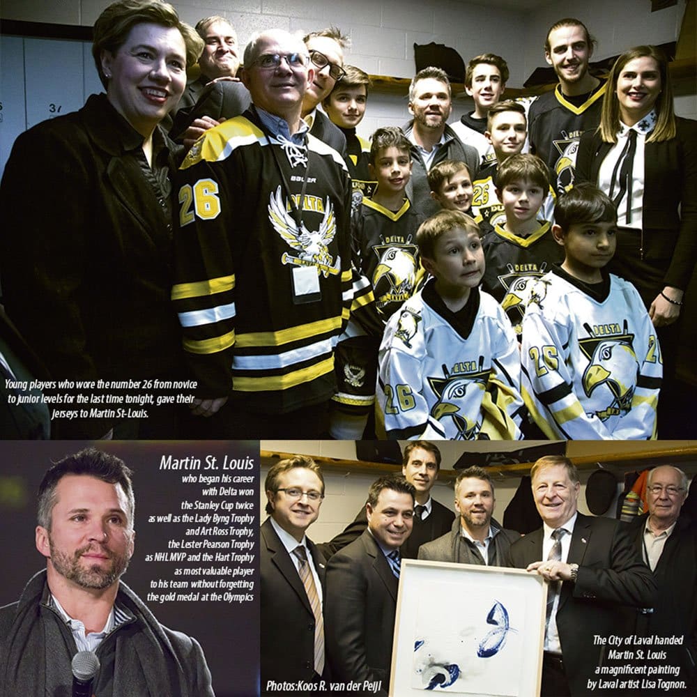 Martin St. Louis honoured in Laval – Retirement of jersey No. 26