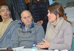 Among those attending the consultation were (from the right) Laval city councillors Sandra Desmeules, Daniel Hébert and Pierre Anthian. 
