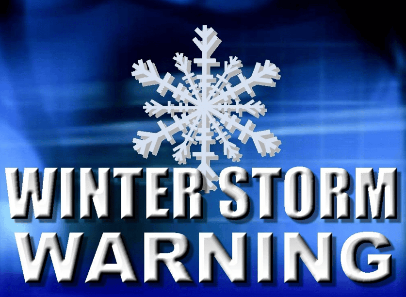 Significant snowfall expected starting on Friday morning