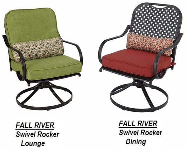 Brown Jordon Services recalls Hampton Bay Fall River Swivel Patio Chairs