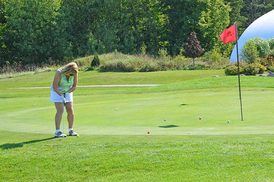 While most participants in the tournament are men, a few ladies also took part.