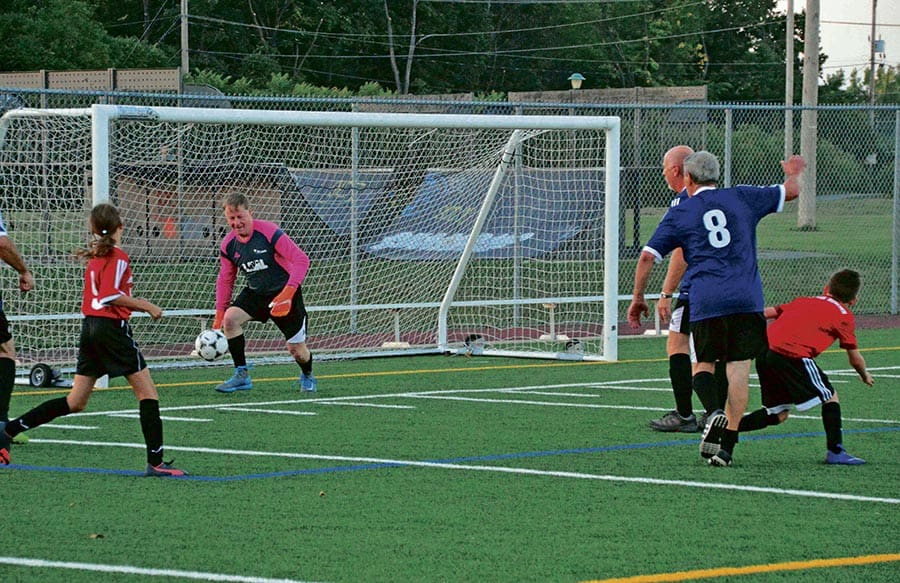 Laval’s mayor and councillors take on SWLSB at soccer