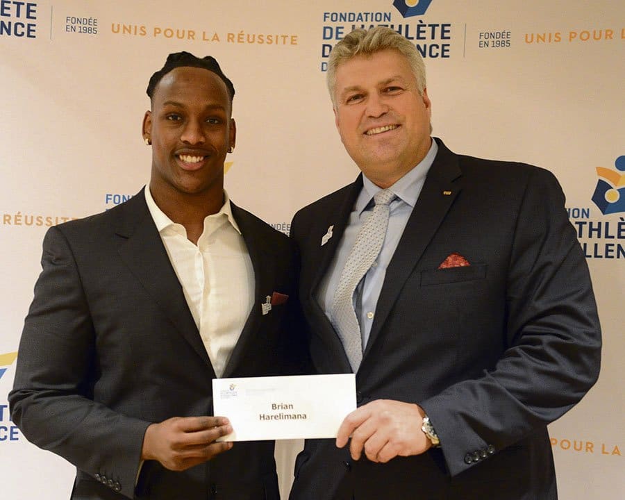 Student-athlete Brian Harelimana