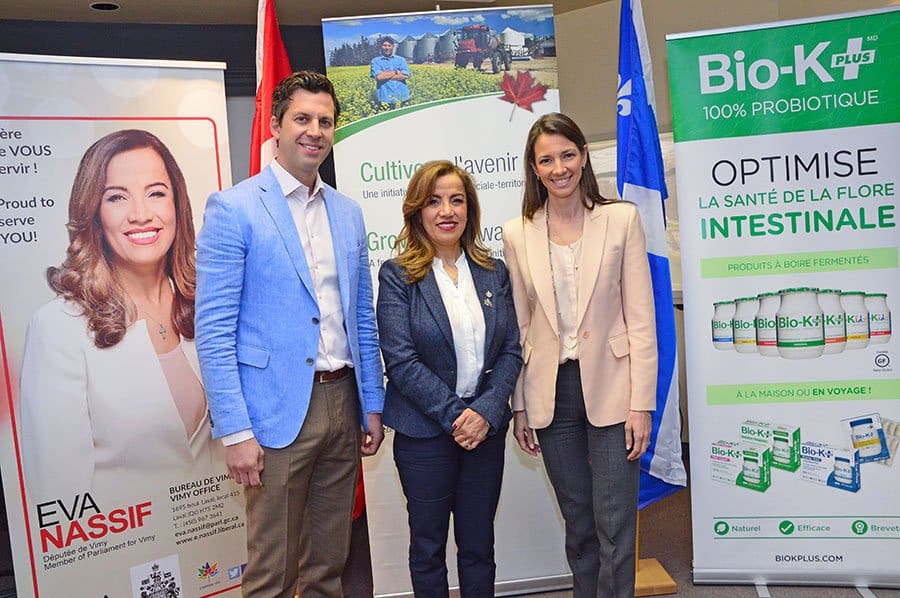 Vimy MP Nassif announces $50,000 grant to Bio-K Plus