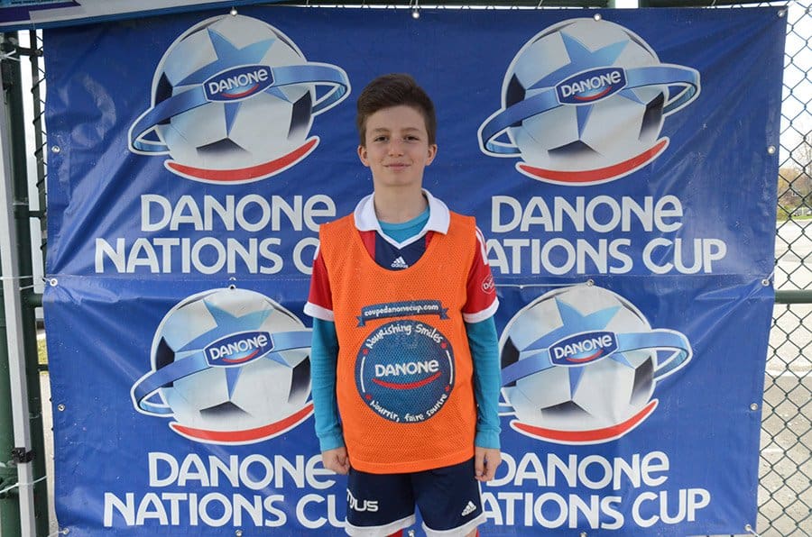 Emilian Blaga, a local contender for the Canadian national team of the Danone Nations Cup.