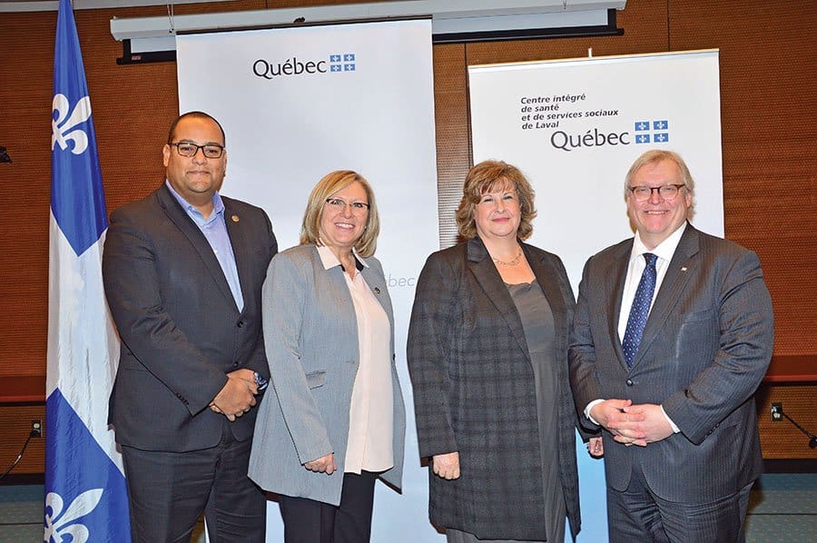 Barrette visits Cité de la Santé to open new endoscopy facilities