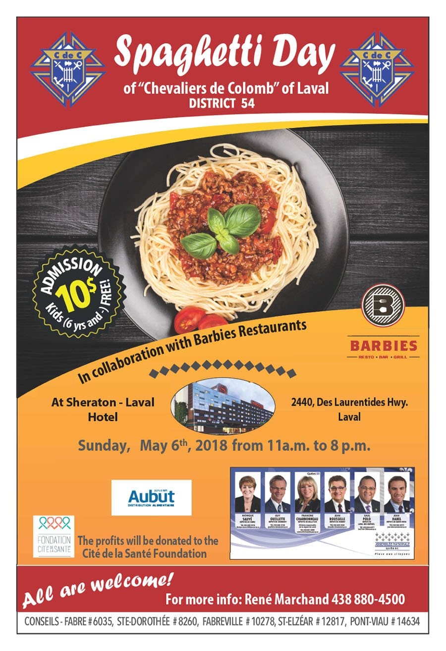 Chevaliers de Colomb ‘Spaghetti Day’