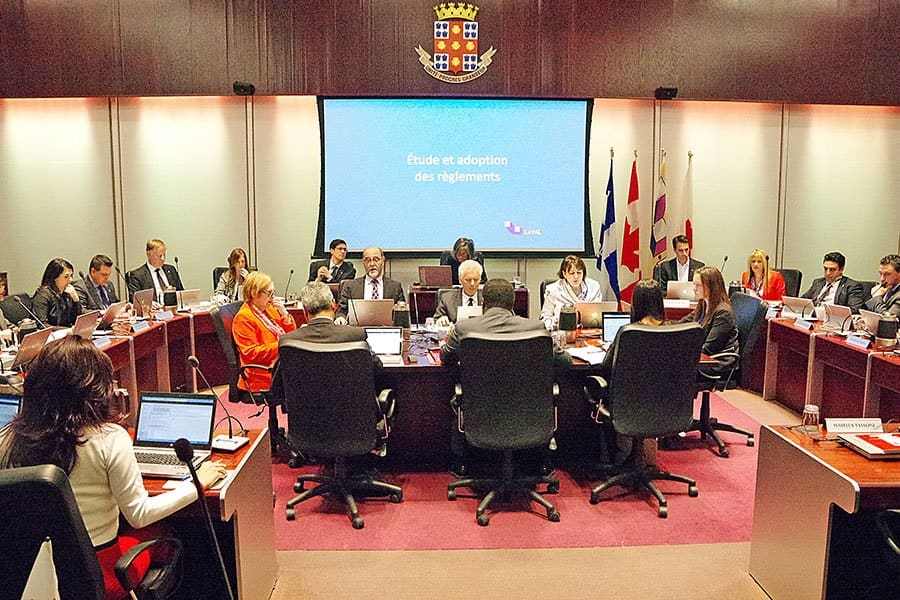 Unionized workers make noisy statement outside council meeting
