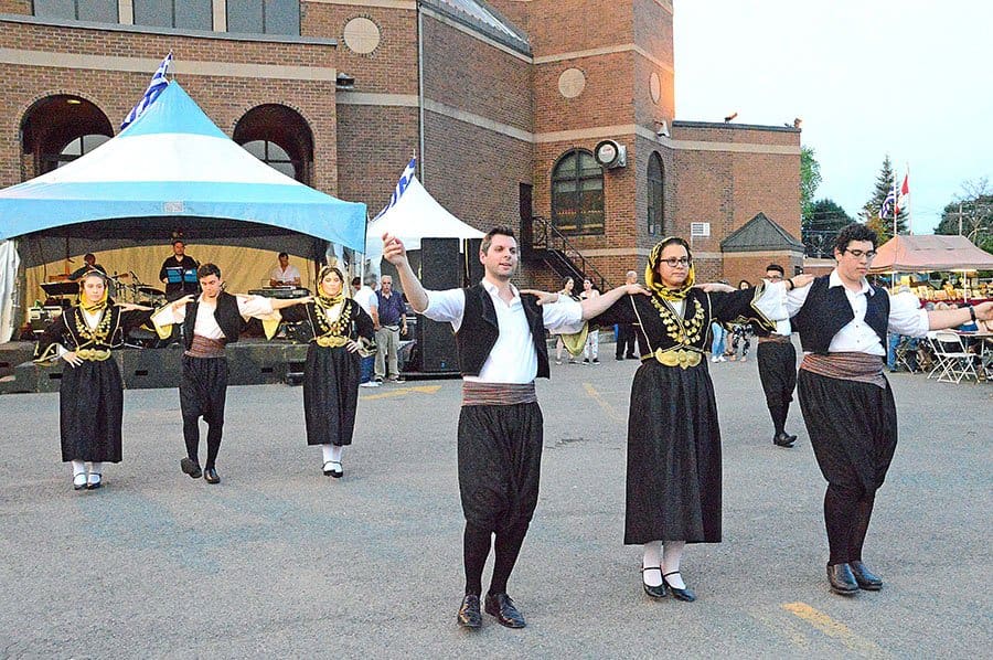 Partyers celebrate Canada, while paying homage to Greek heritage at the Laval Hellenic Summer Festival 2018
