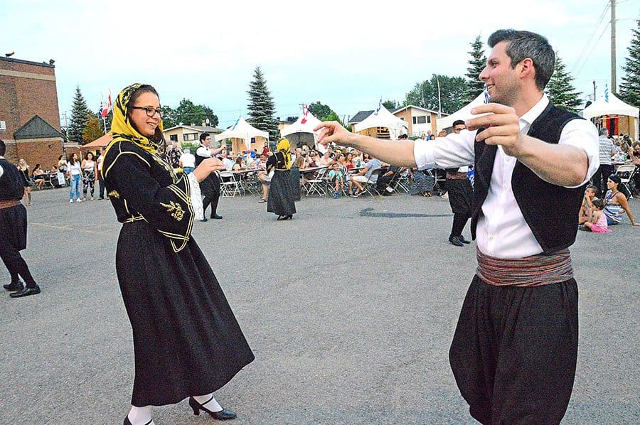Partyers celebrate Canada, while paying homage to Greek heritage at the Laval Hellenic Summer Festival 2018