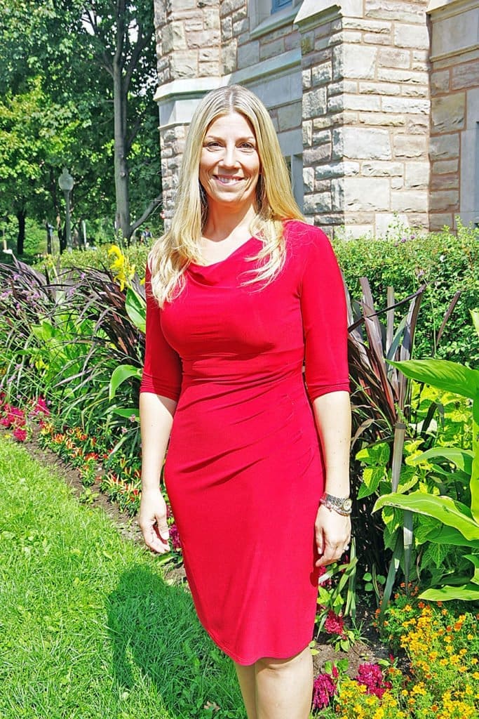Sir Wilfrid Laurier School Board chairwoman Jennifer Maccarone