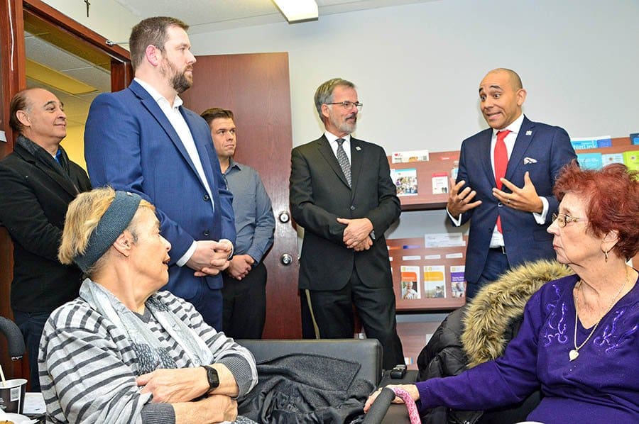 Sainte-Rose MNA Christopher Skeete visits Agape Senior Wellness Centre