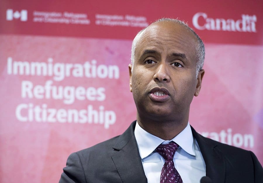 Immigration Minister Ahmed Hussen defends Liberal government’s record