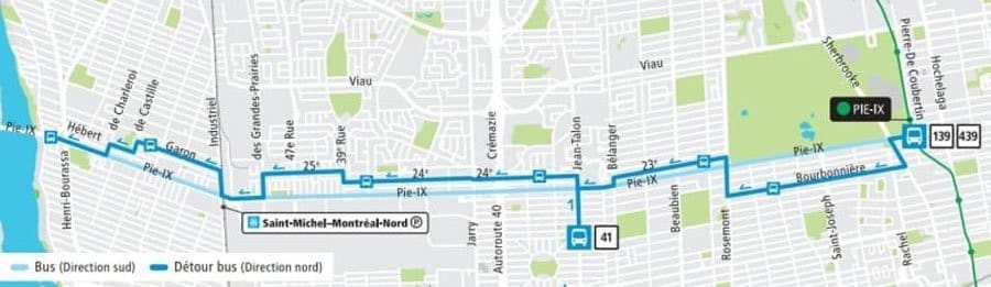Pie-IX Blvd. down to 3 lanes as work on bus rapid transit route begins
