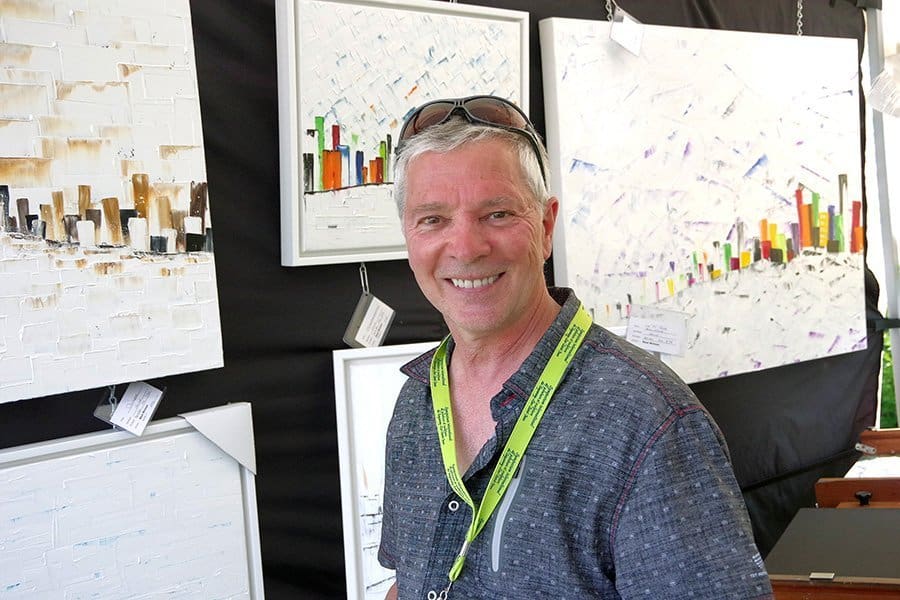 Thousands came out to bask in the sun while enjoying the art