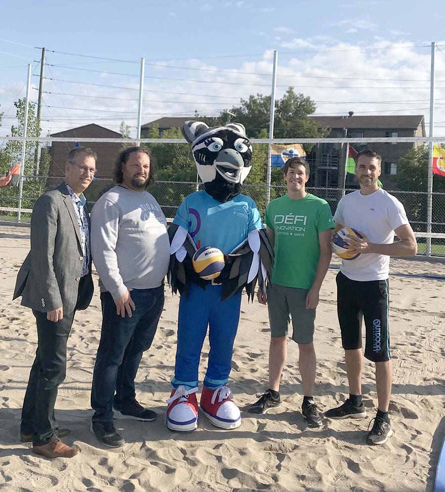 New beach volleyball courts at Centre sportif Bois-de-Boulogne