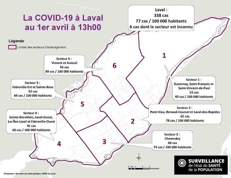 Laval COVID-19 Cases