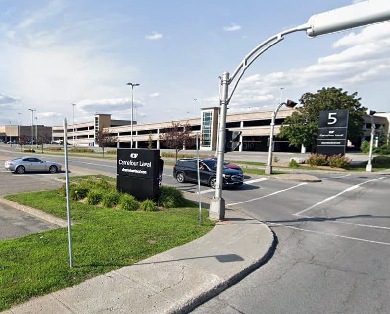 Motorcyclist recovering following after-hours accident in Carrefour Laval parking lot