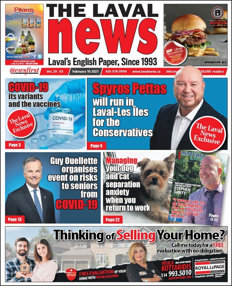 Front page of the Laval News.