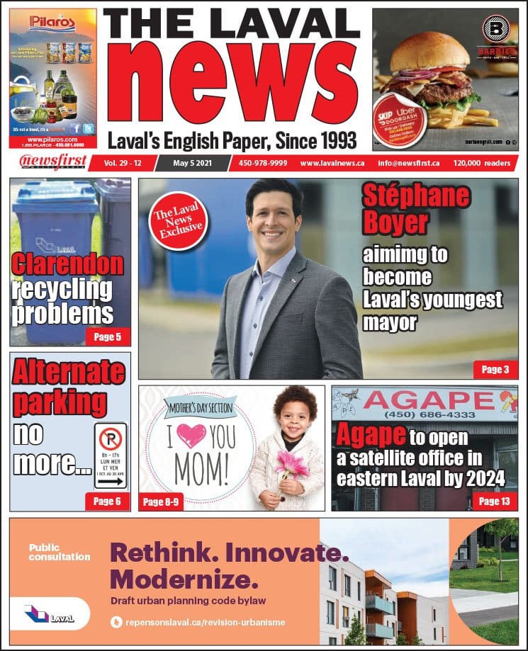 Front page of the Laval News.