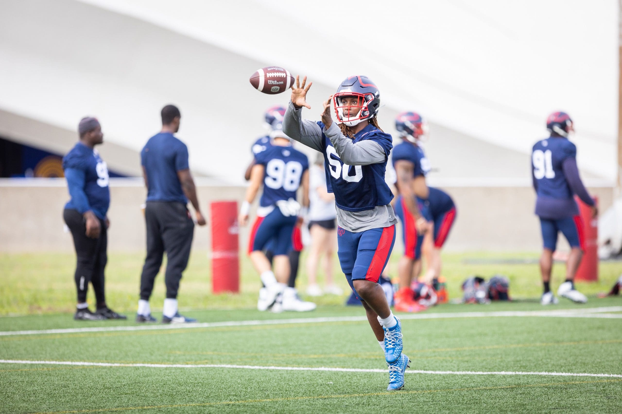 Alouettes linebacker Brian Harelimana learned to love football in Laval