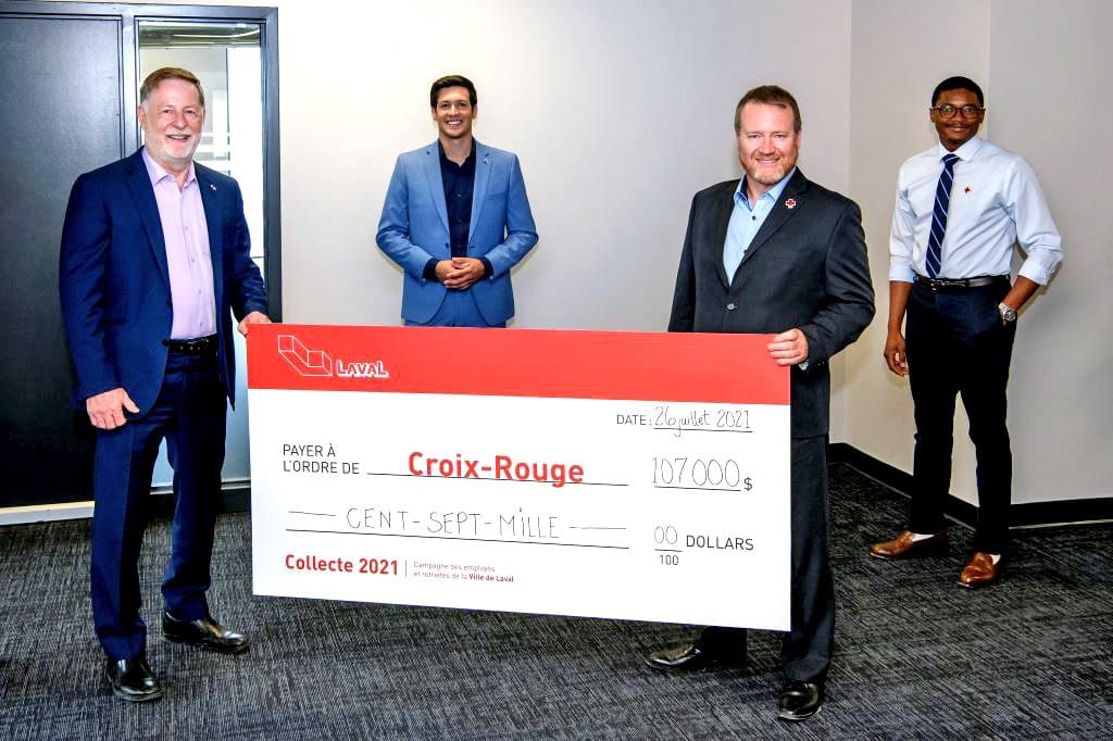 City employees and retirees raised $109,943.08 for the Red Cross