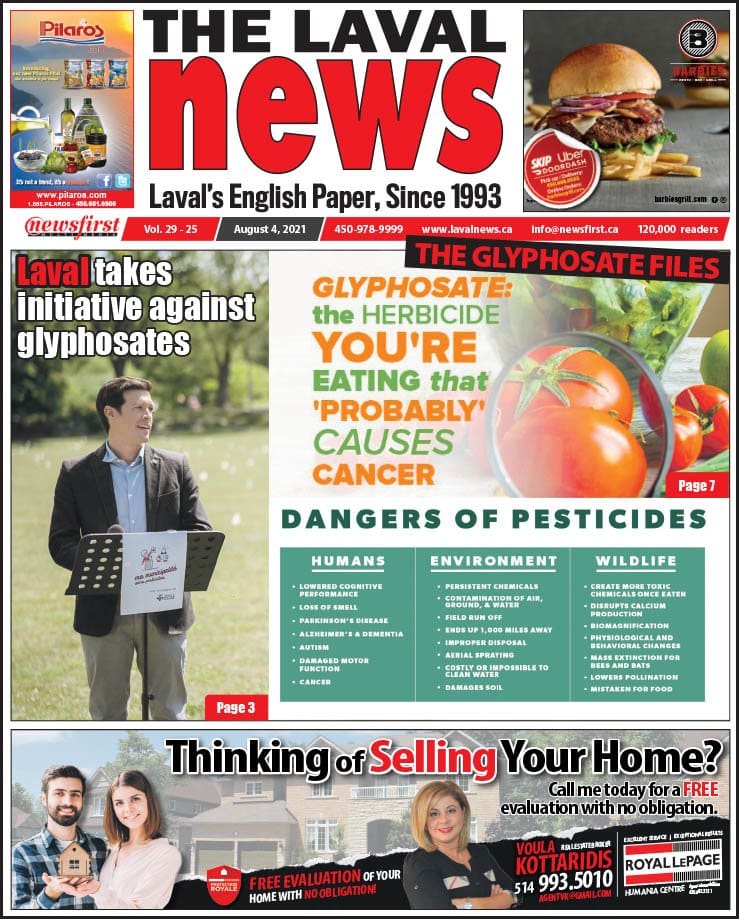 Front page of the Laval News.