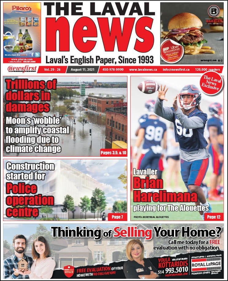 Front page of the Laval News.