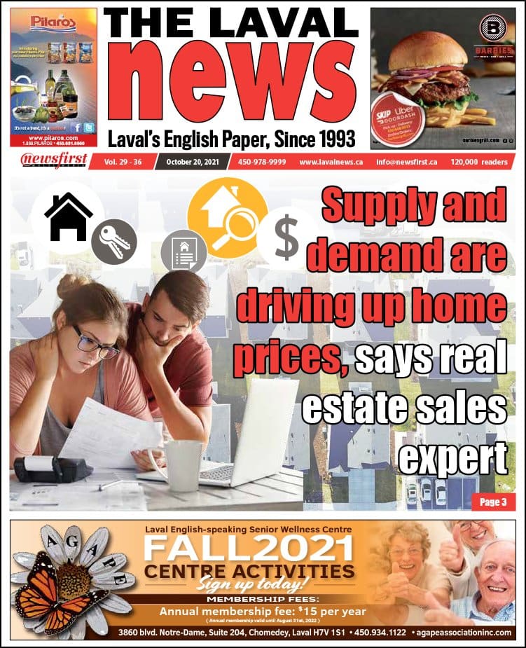 Front page of the Laval News.