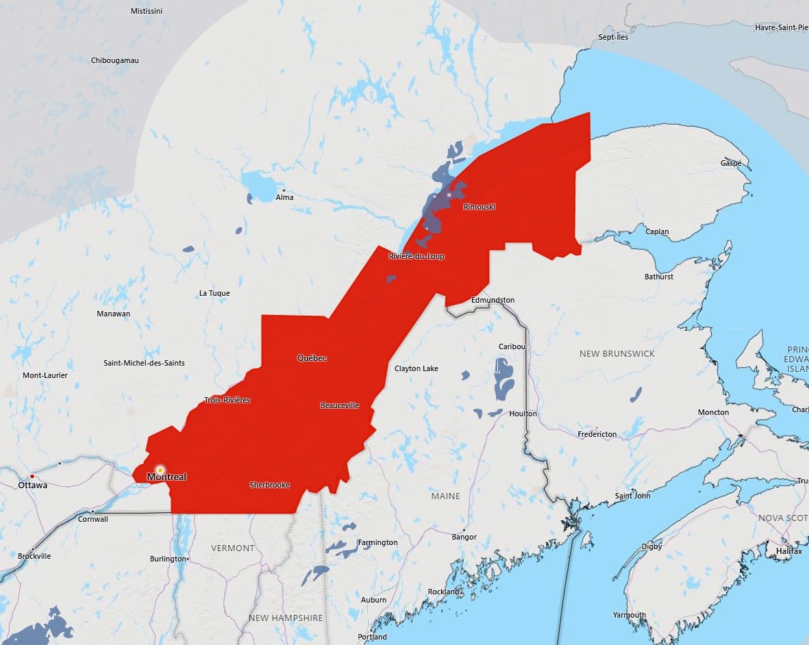 Environment Canada issues ‘Flash Freeze’ warning for Laval, Montreal regions