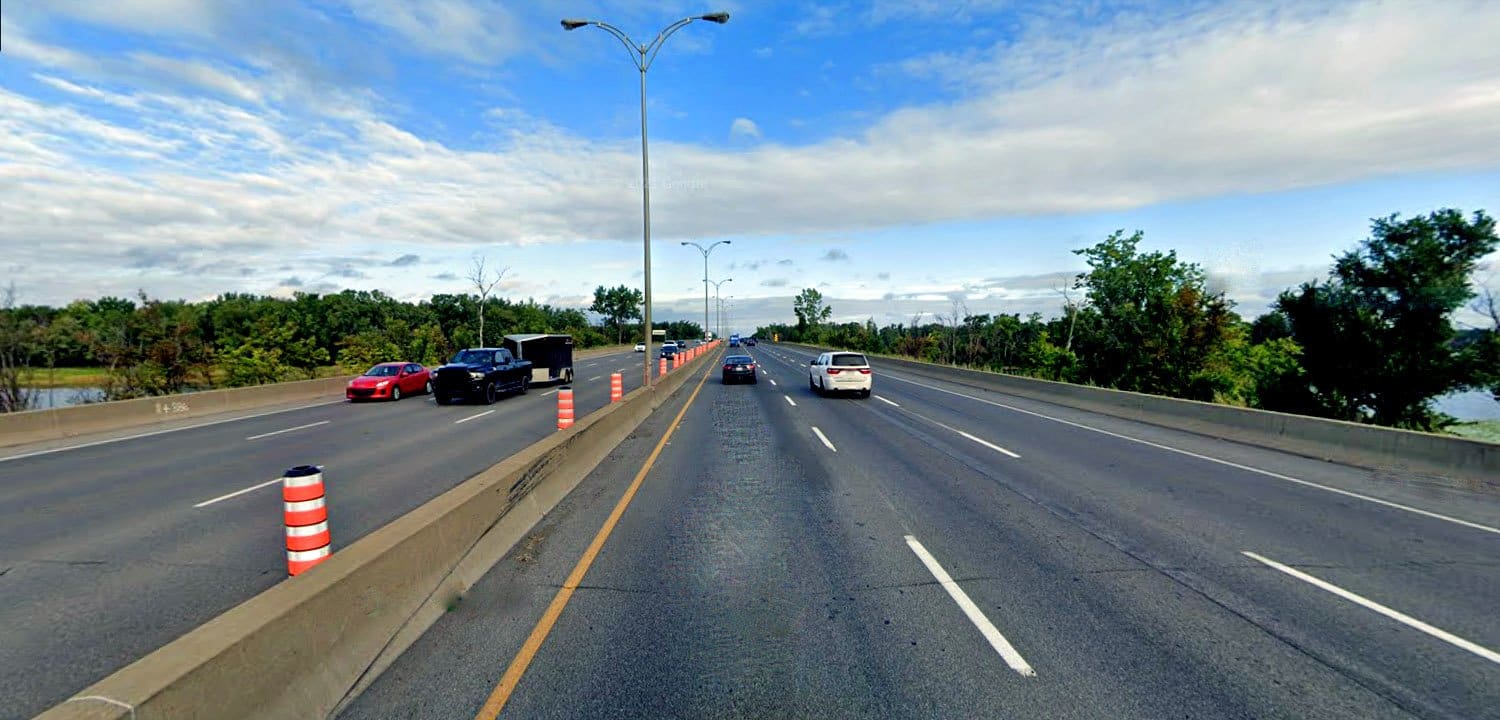 Temporary lane closings on A-15’s Gédéon Ouimet Bridge during early hours of May 12