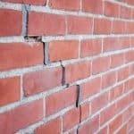 Crack in Brick Wall caused by subsidence