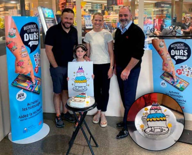 Olivia from Laval is helping raise awareness of childhood cancer