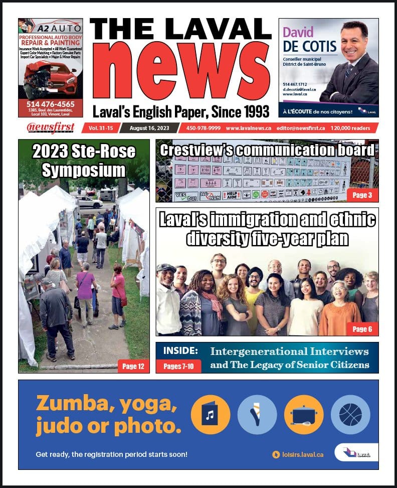 Front page of The Laval News.