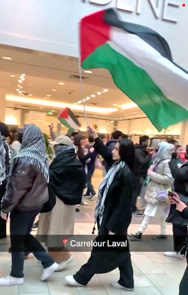 Carrefour Laval Boxing Day disrupted by pro-Palestine protesters