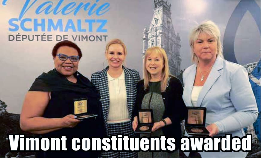 Vimont MNA presents constituents with National Assembly Medals