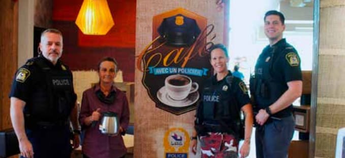 SPL hosts “coffee with a police officer”to break down barriers and brew trust