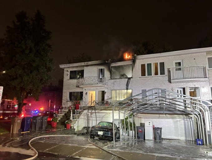 Fire seriously damages triplex on Saint-Judes St. in Chomedey
