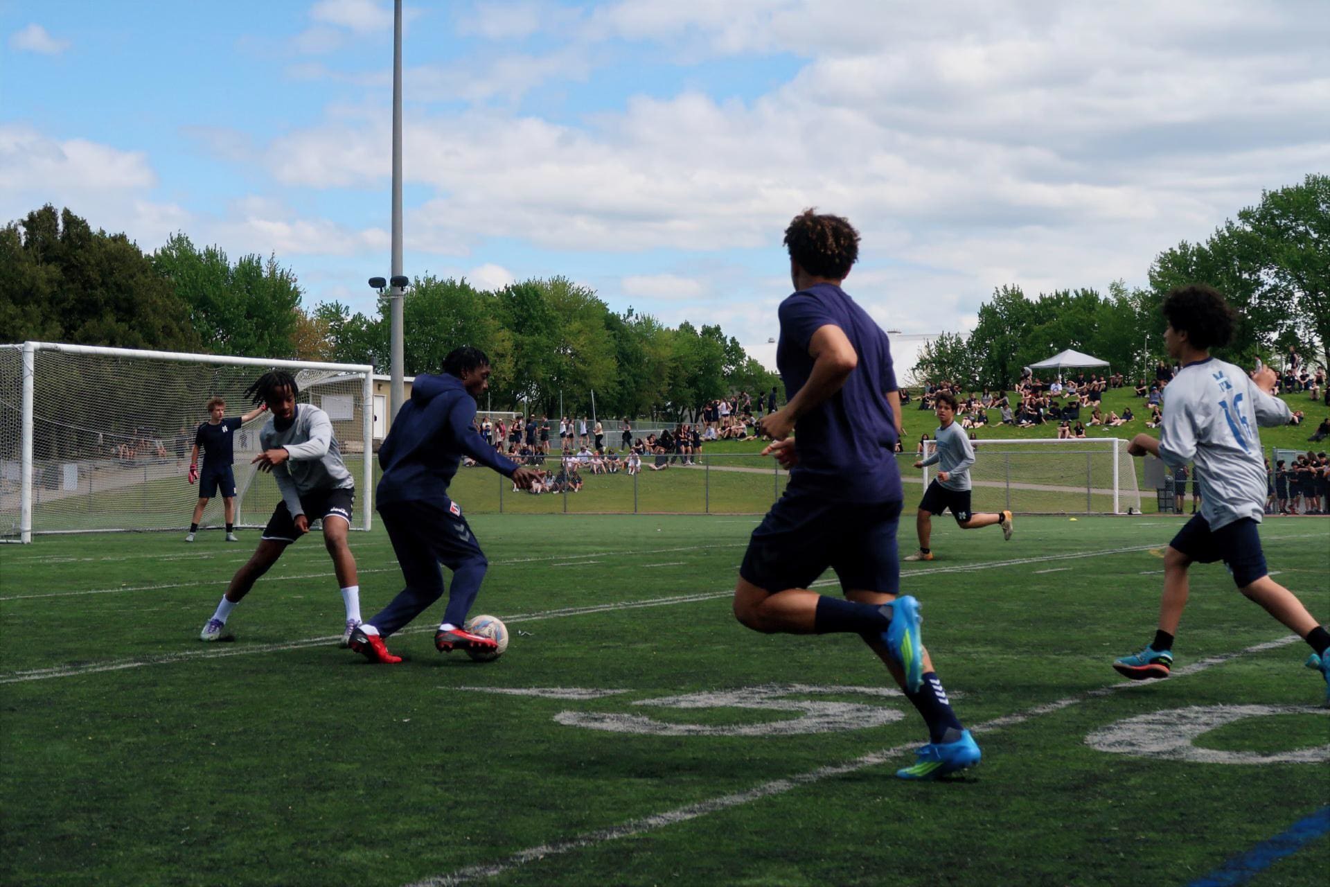 Collège Laval’s Journée Marcellin‑Champagnat (JMC) with guest appearance from FC Supra du Québec